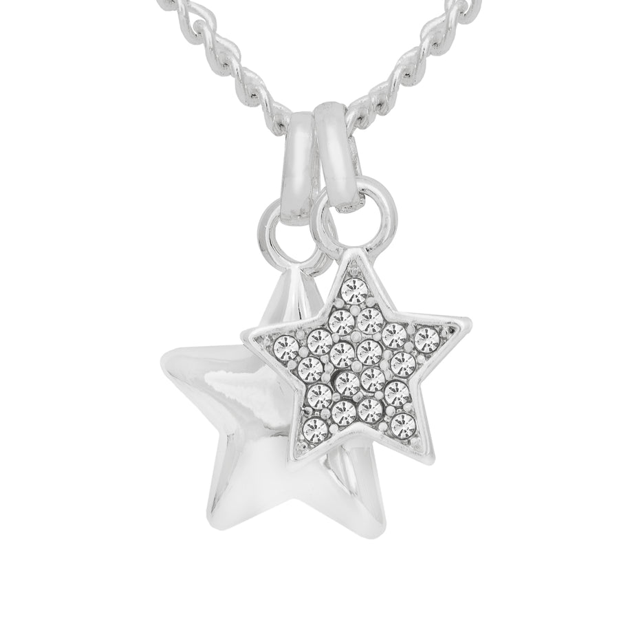 Silver 'Starry Sky' Pavé Necklace
