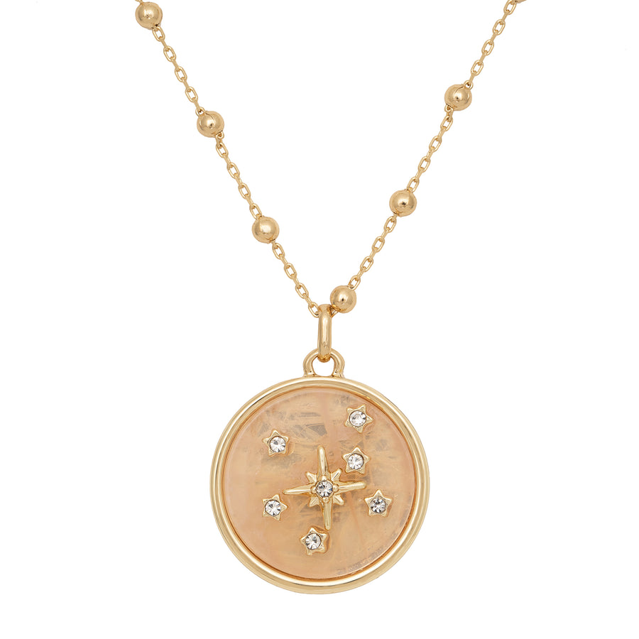 Gold 'Constellation' Rose Quartz Layered Necklace