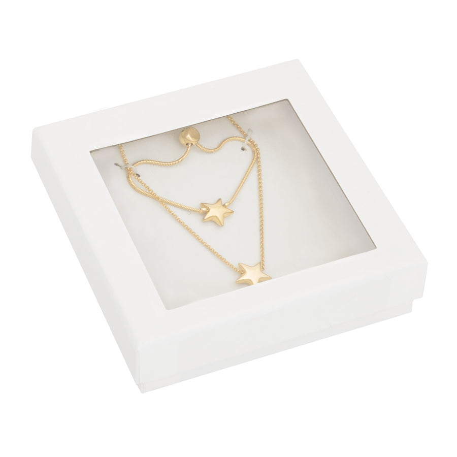 Gold Star Necklace And Bracelet Set