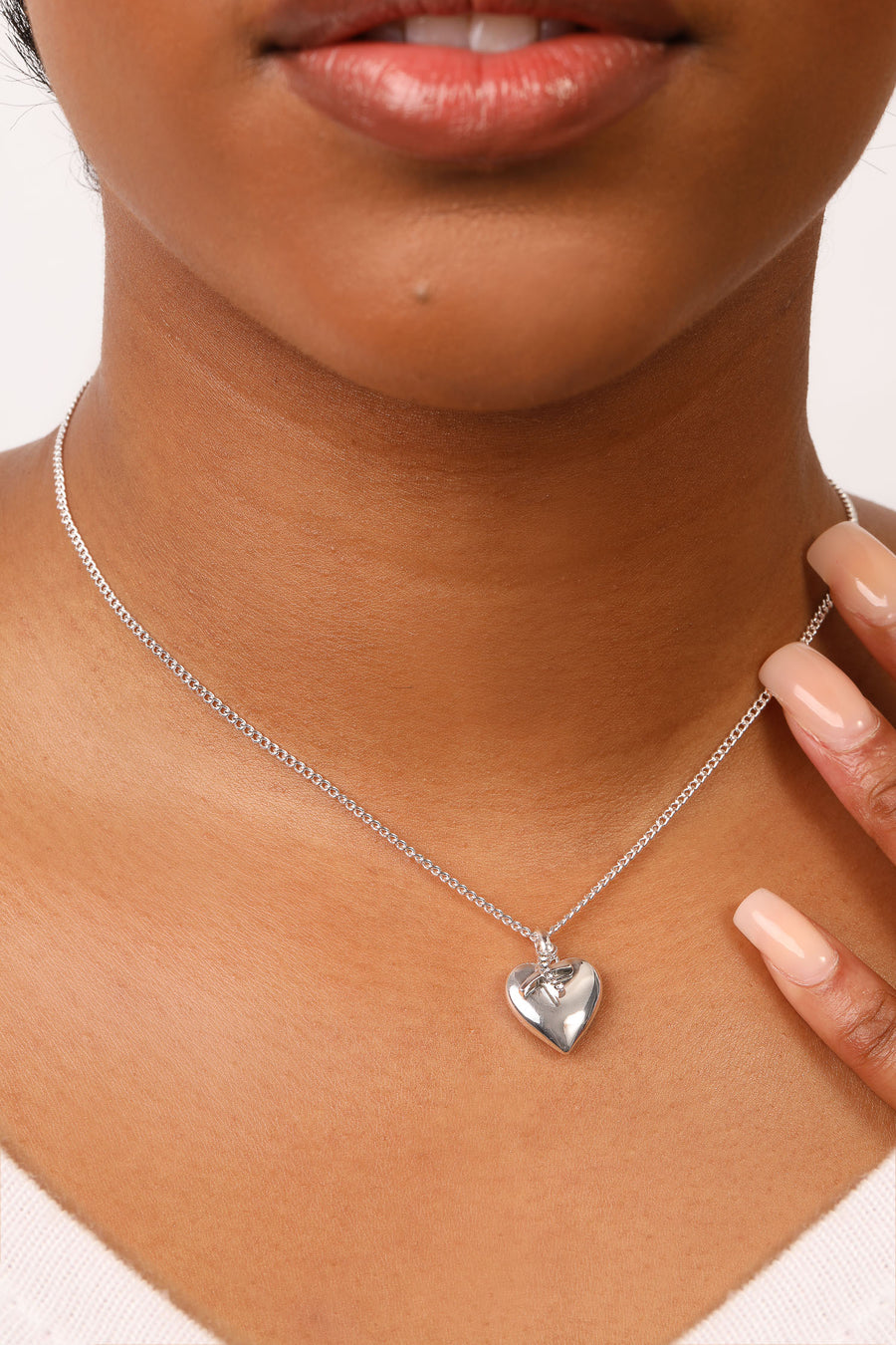 Silver 'Cherish' Necklace