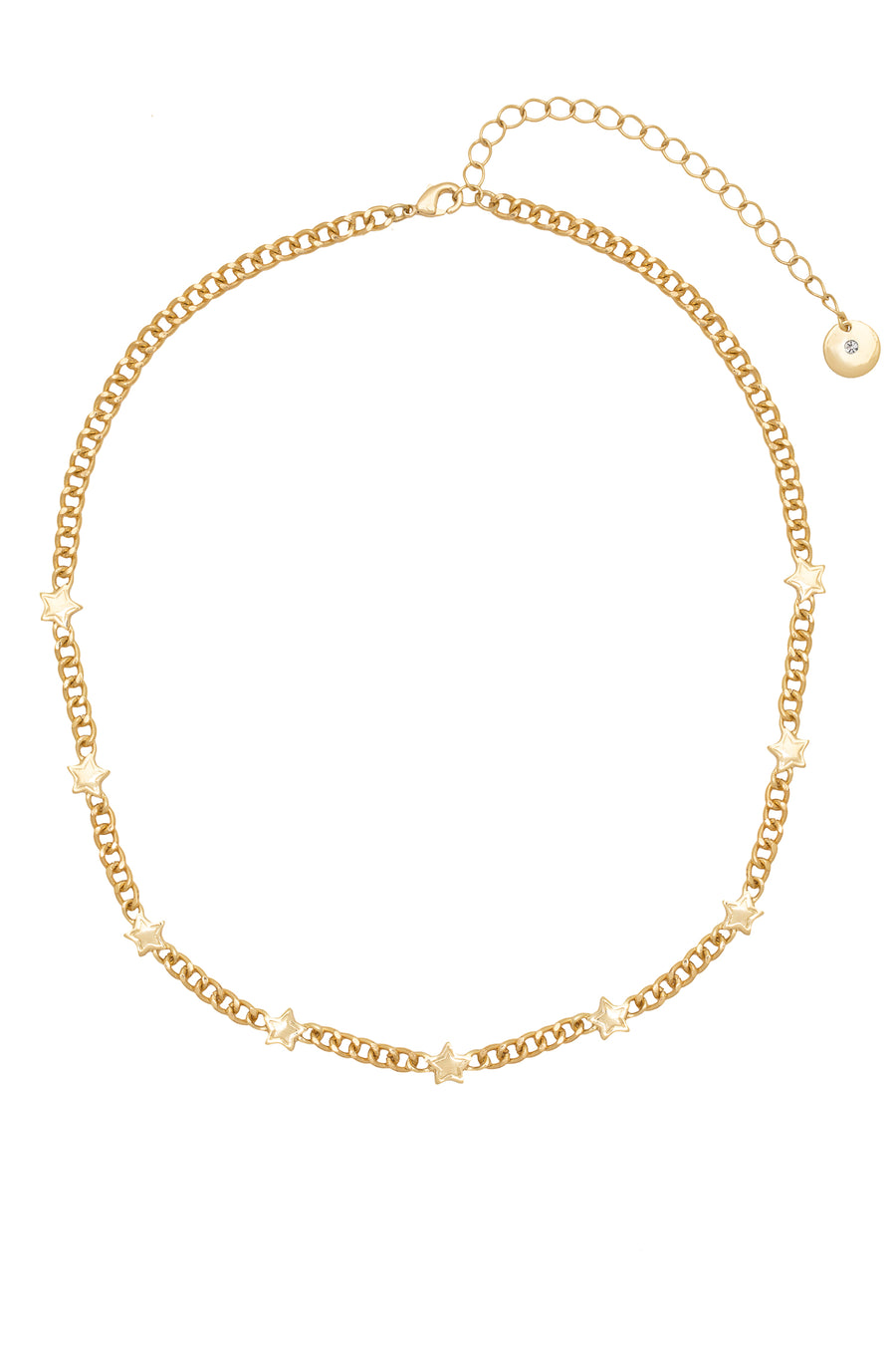 Gold 'Starburst' Chunky Chain Necklace