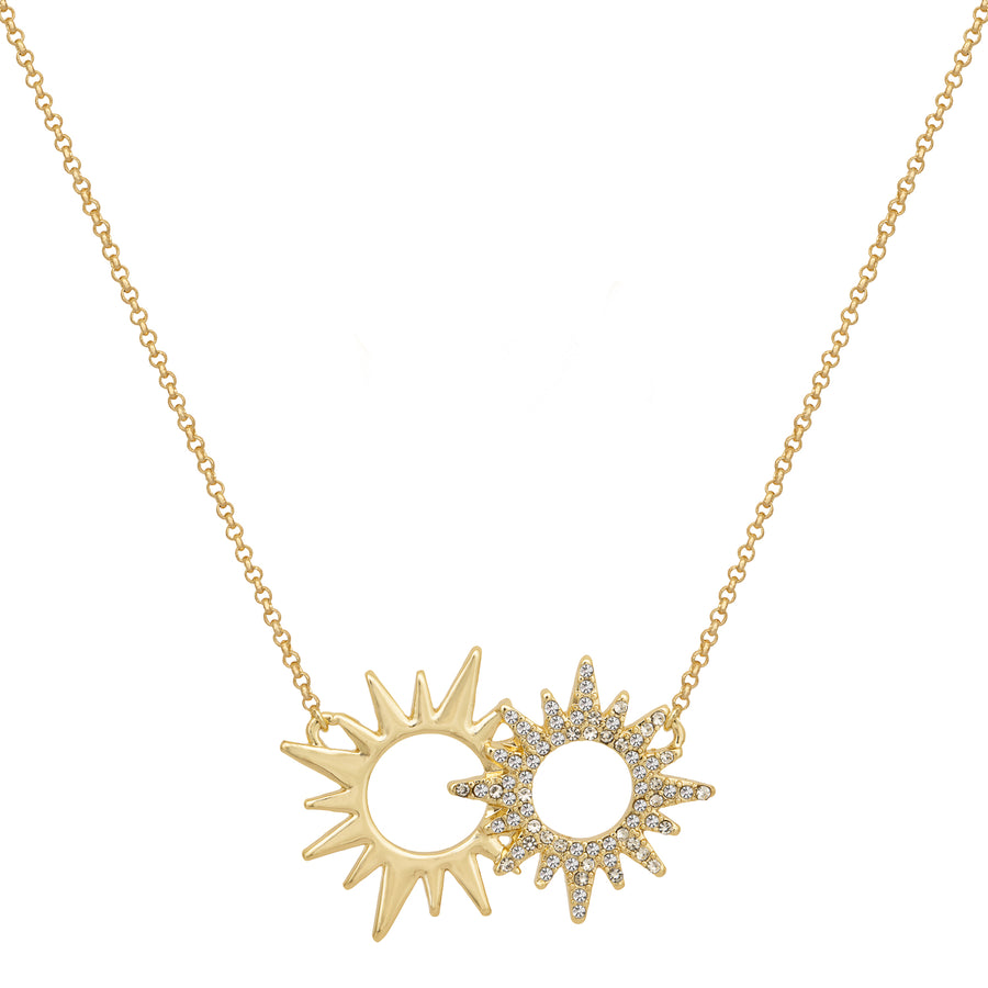 Gold 'Helios' Charm Necklace