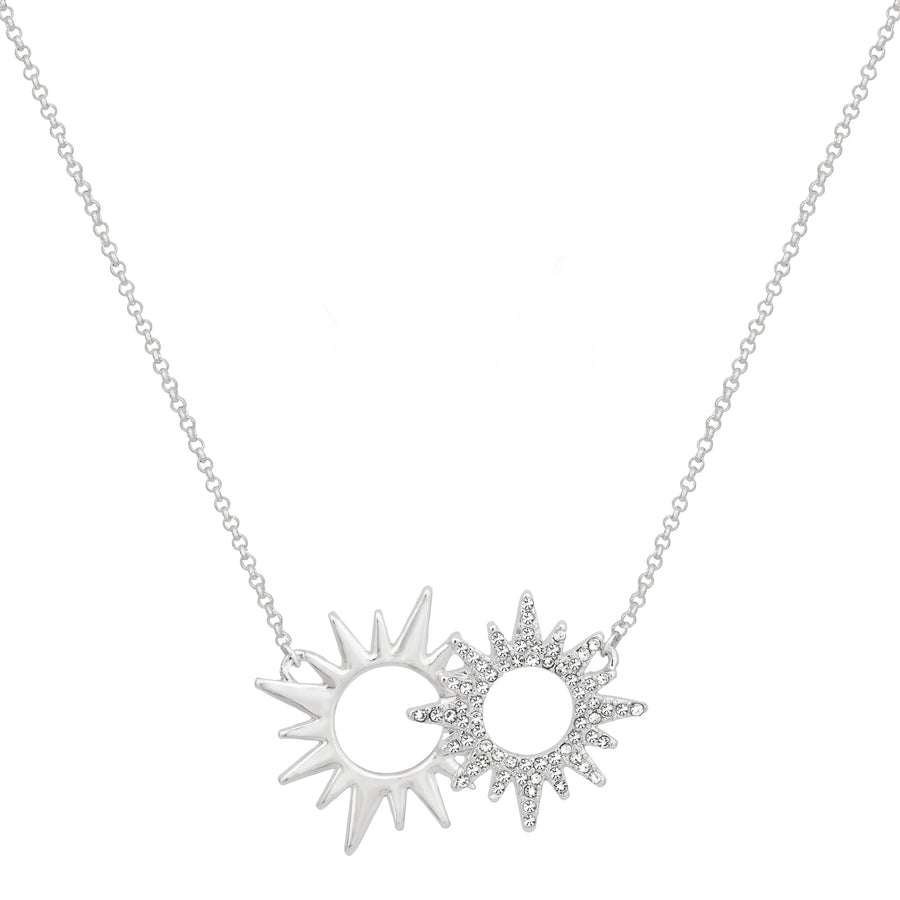 Silver 'Helios' Charm Necklace