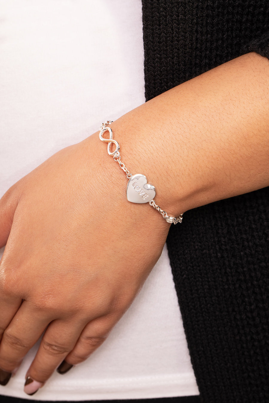 Silver Infinity Love Bracelet