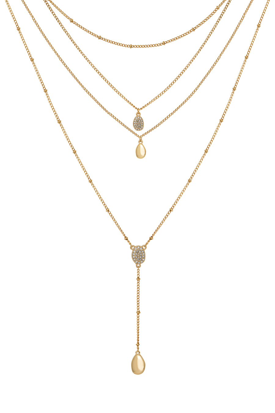 Gold Multi Layered "Free Spirit" Necklace