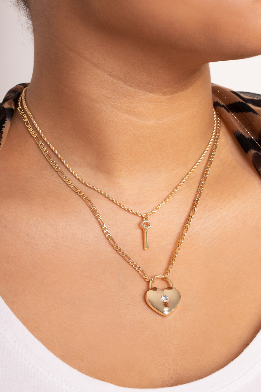 Gold Key to my Heart Necklace