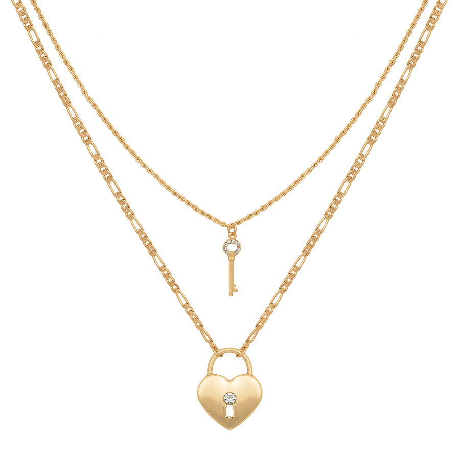 Gold Key to my Heart Necklace