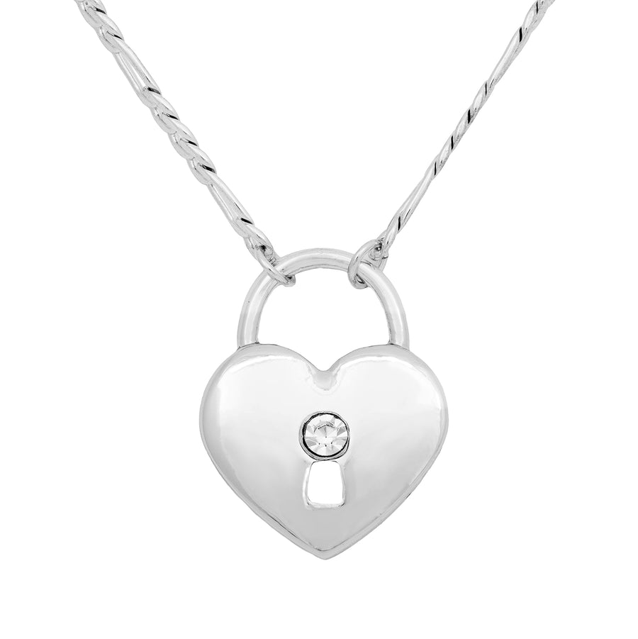 Silver Key to my Heart Necklace