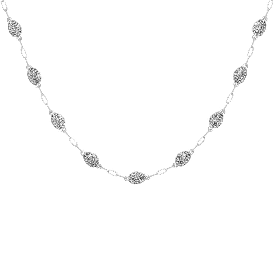 silver sparkle necklace gift 
